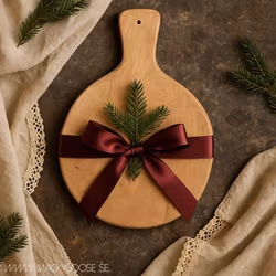 Dekorationsfat i teak, 43cm