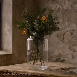 Munblåst vas i XL-modell, Klarglas