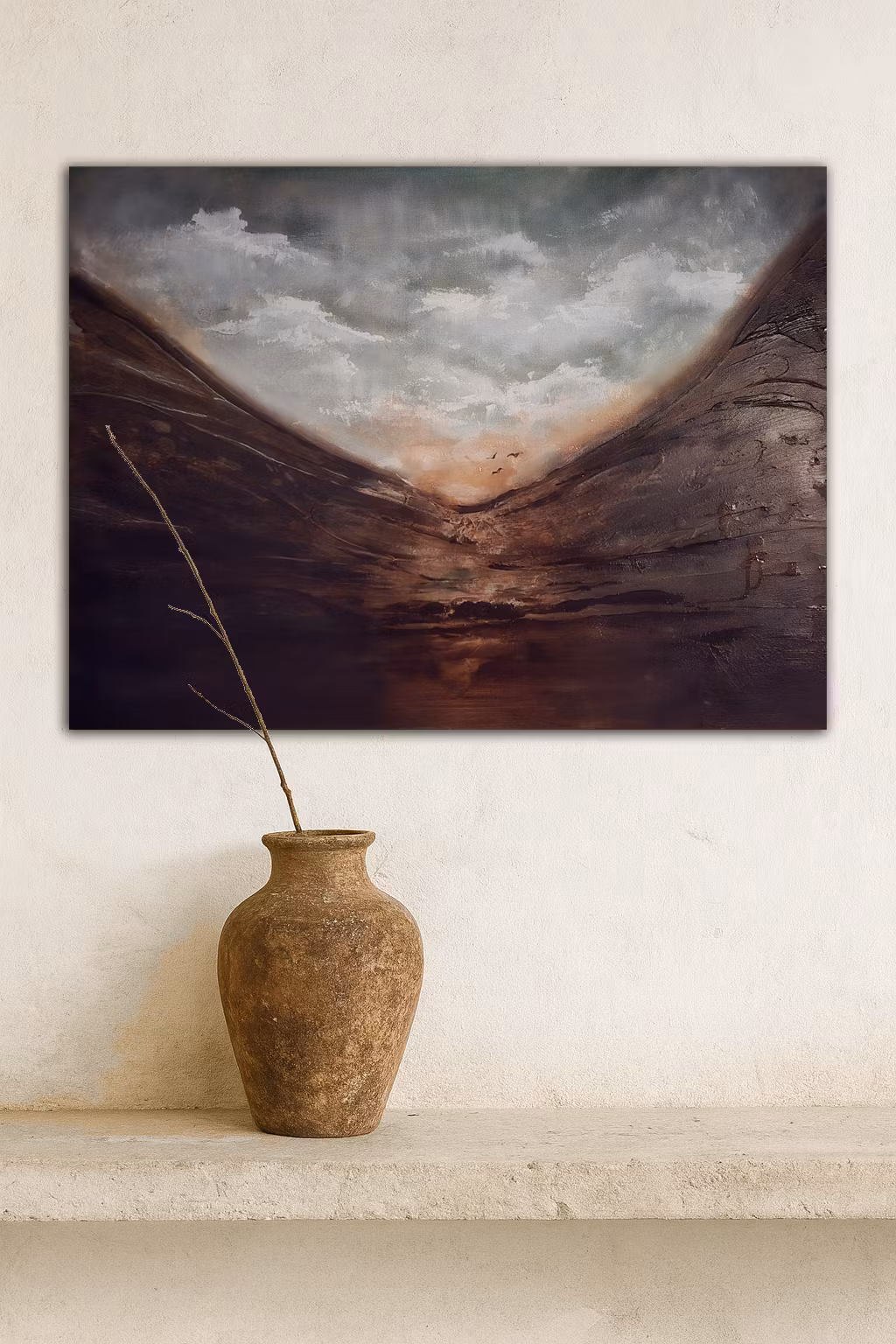 "Calm Thunder" - Originalmålning, 80x60cm