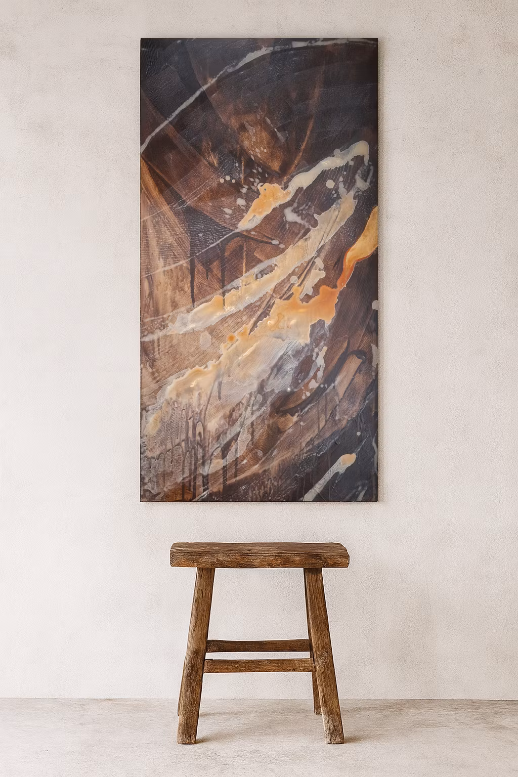 Hippie Road, "Muddy Storm" - Originalmålning 120x57cm