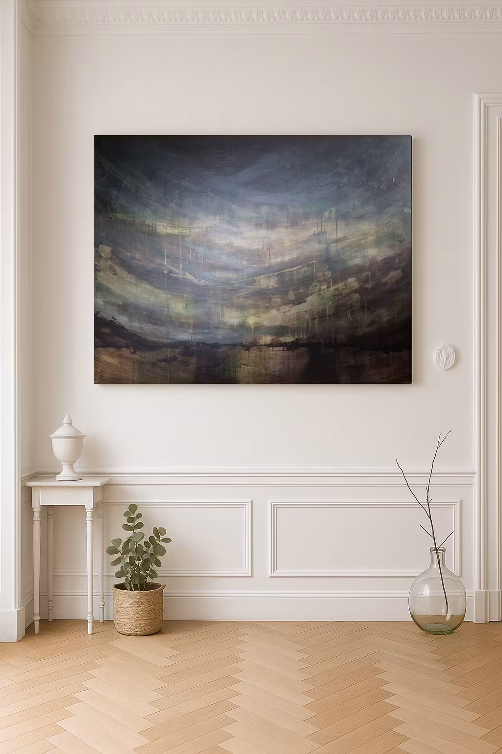 Hippie Road, "Devine Valley" - Originalmålning, 120x100cm