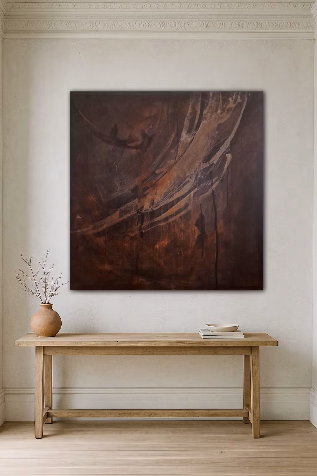 Hippie Road, "Muddy Mist" - Originalmålning 90x90cm