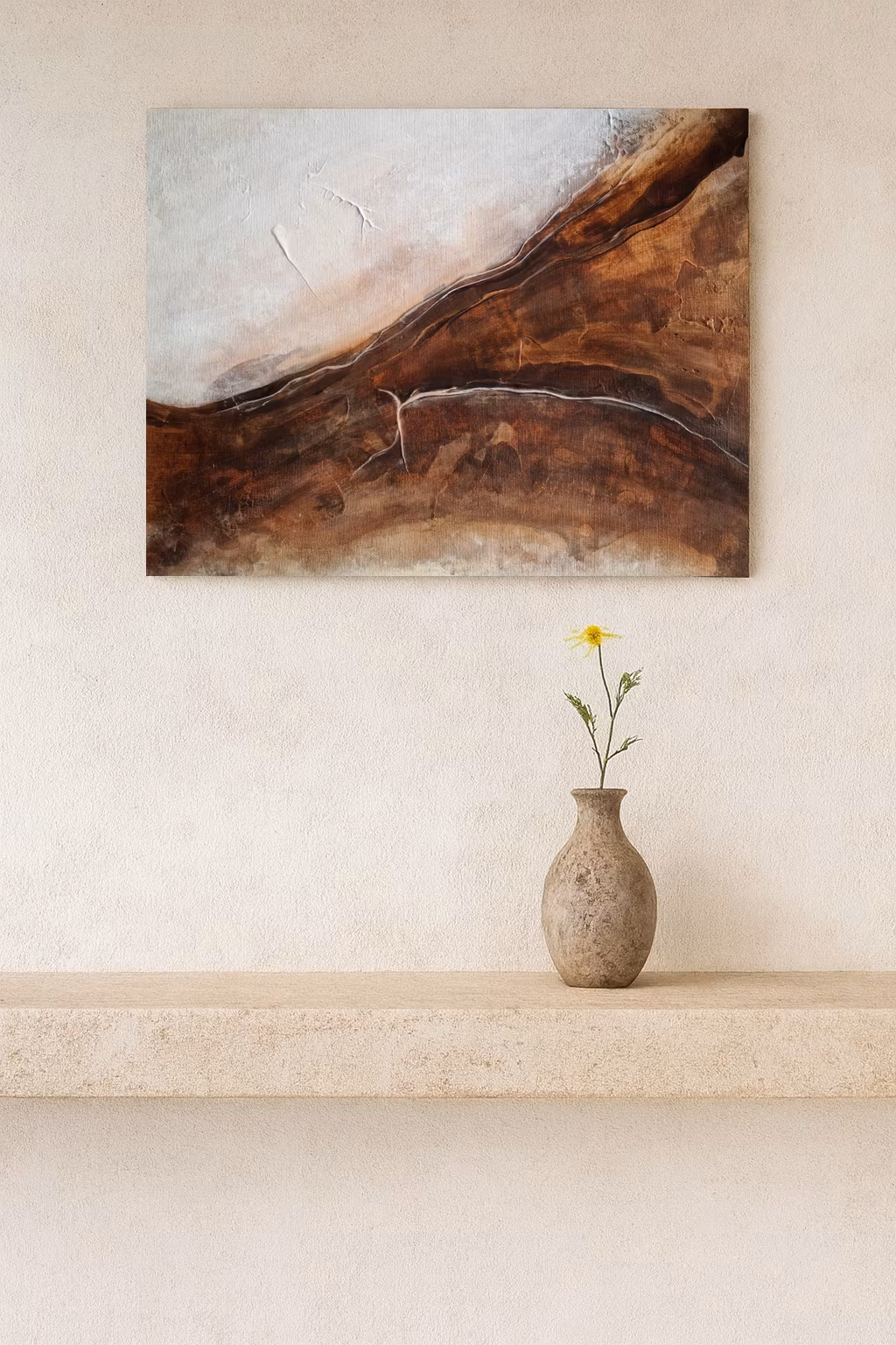 Elements in Motion, "Amber" - Originalmålning, 42x30cm