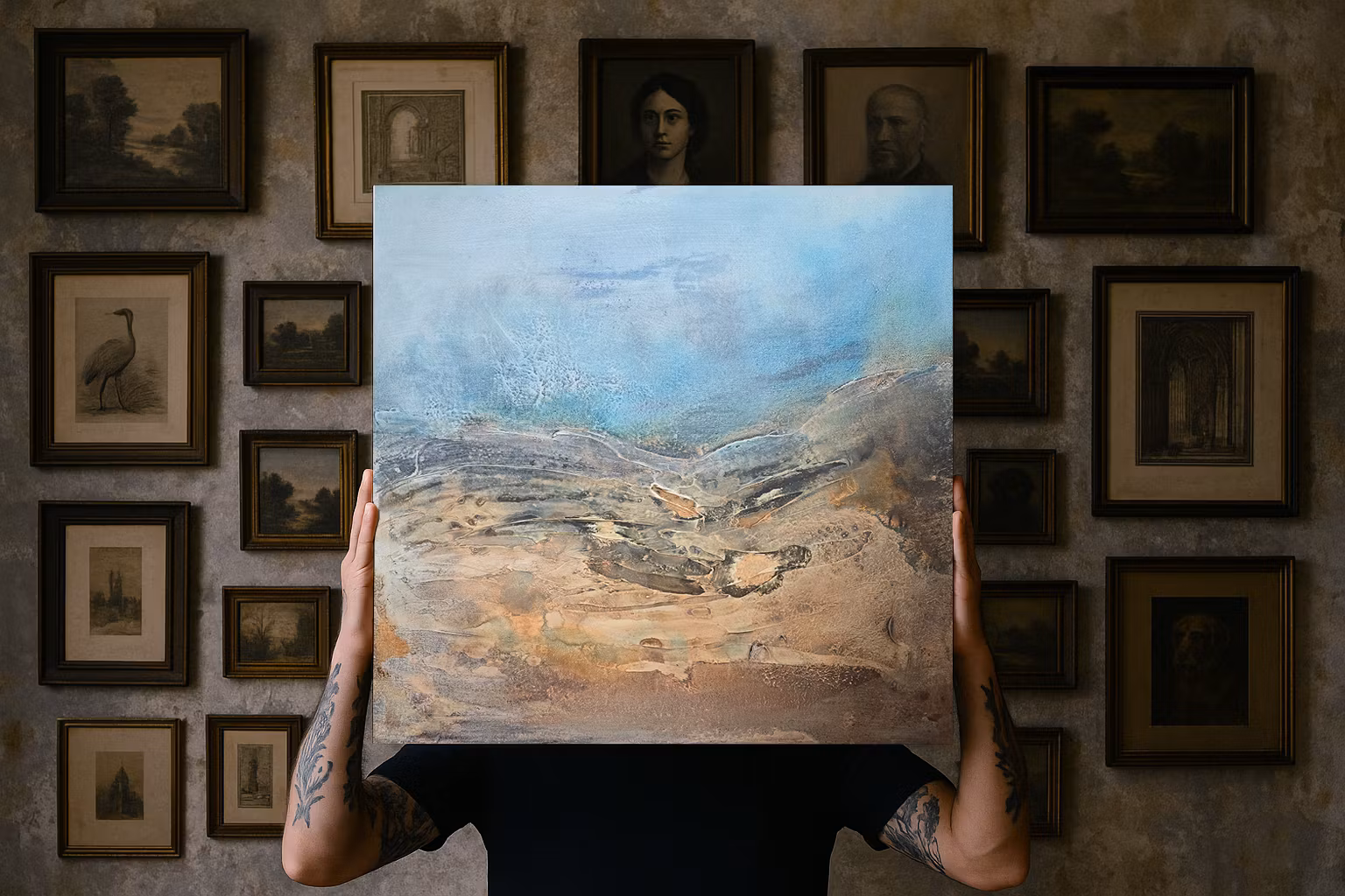Veins of Earth, "Whispering Dunes" - Originalmålning, 60x60cm