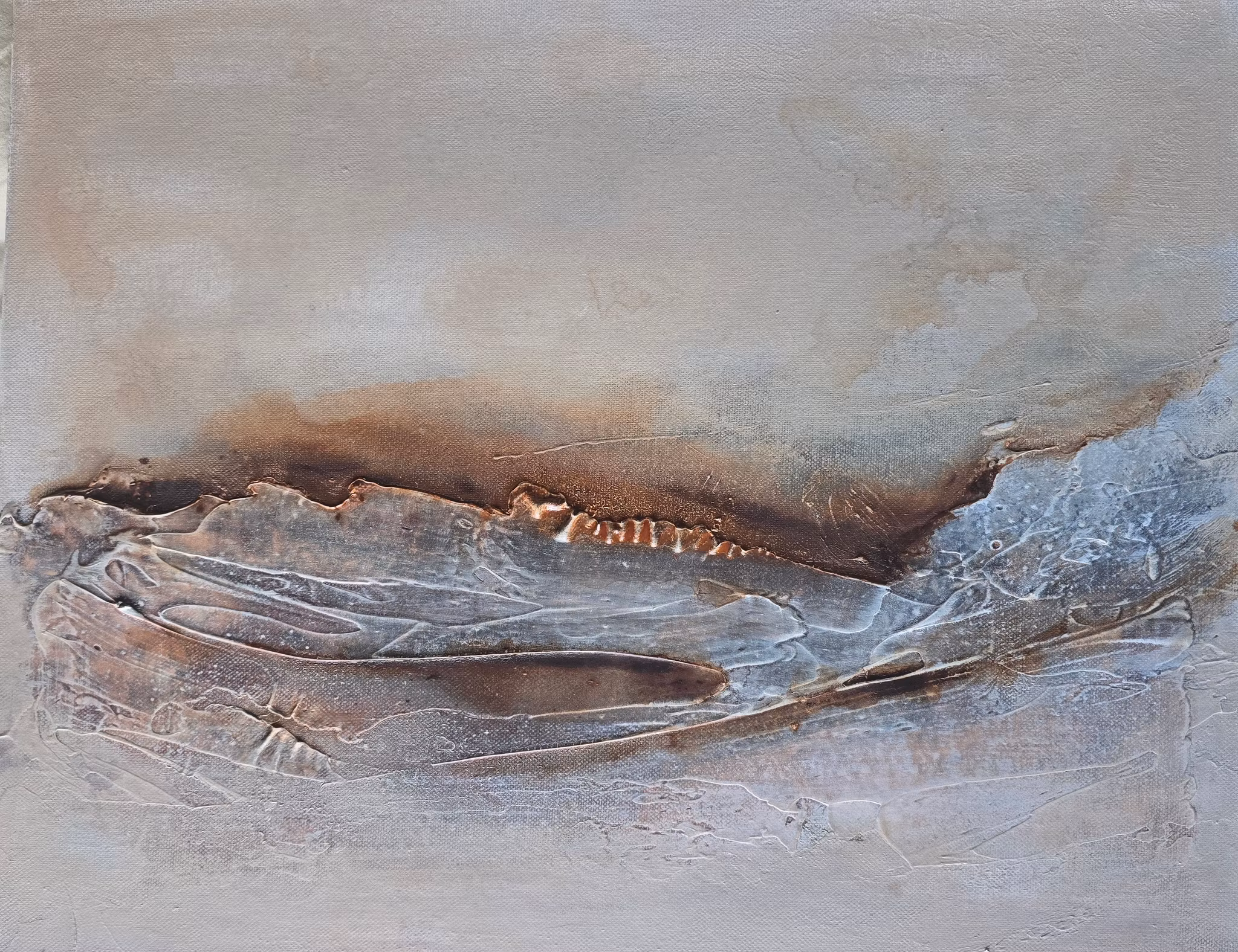 Veins of Earth, "Misty Ridge" - Originalmålning, 50x40cm