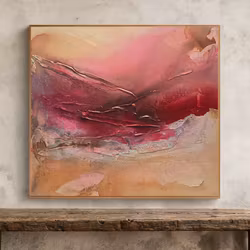 Veins of Earth "Veiled Ember" - Originalmålning, 60x60cm