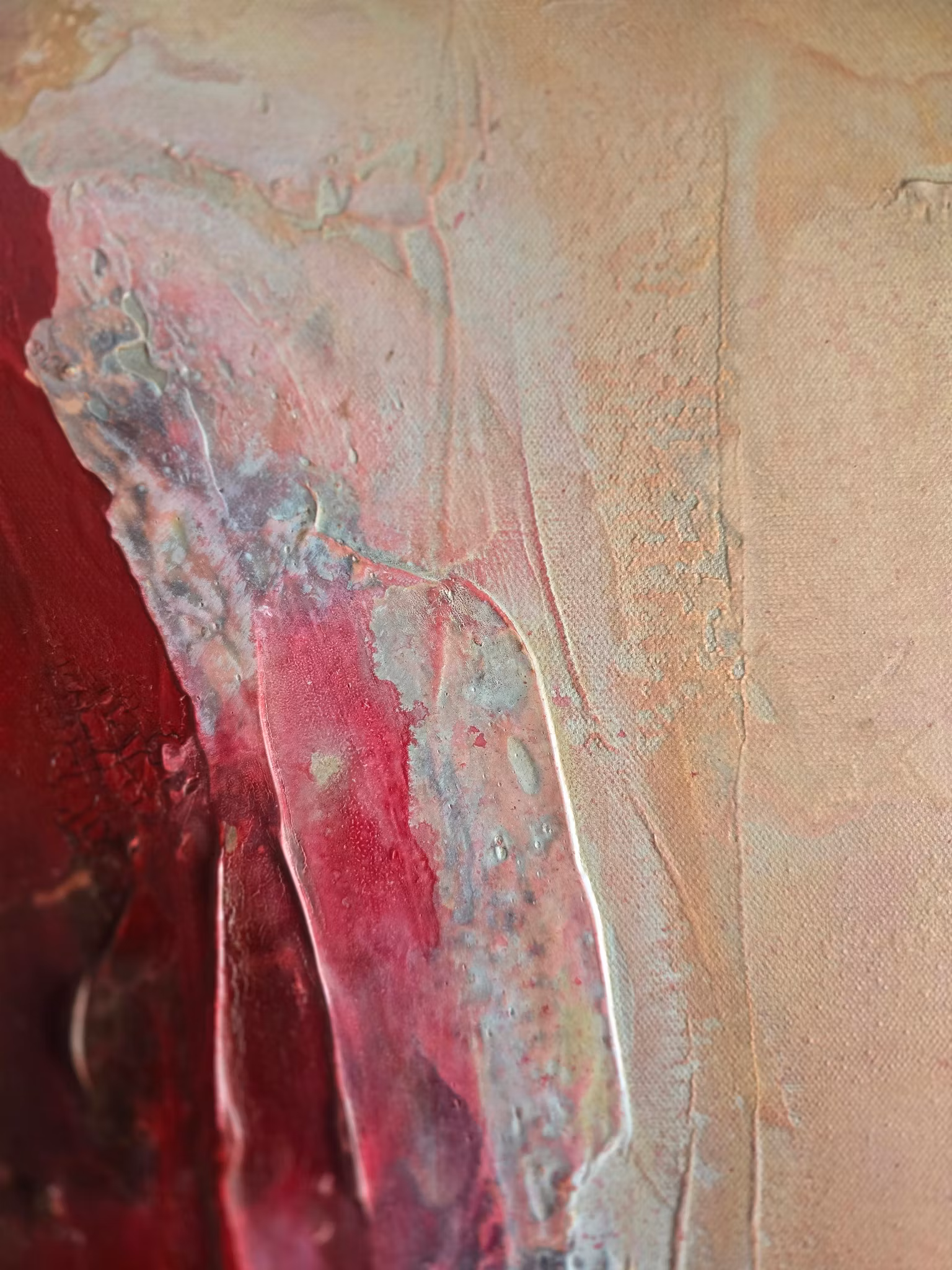 Veins of Earth "Veiled Ember" - Originalmålning, 60x60cm