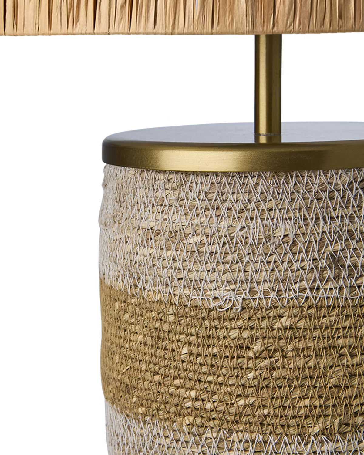 Handgjord bordslampa, H47cm, Natur