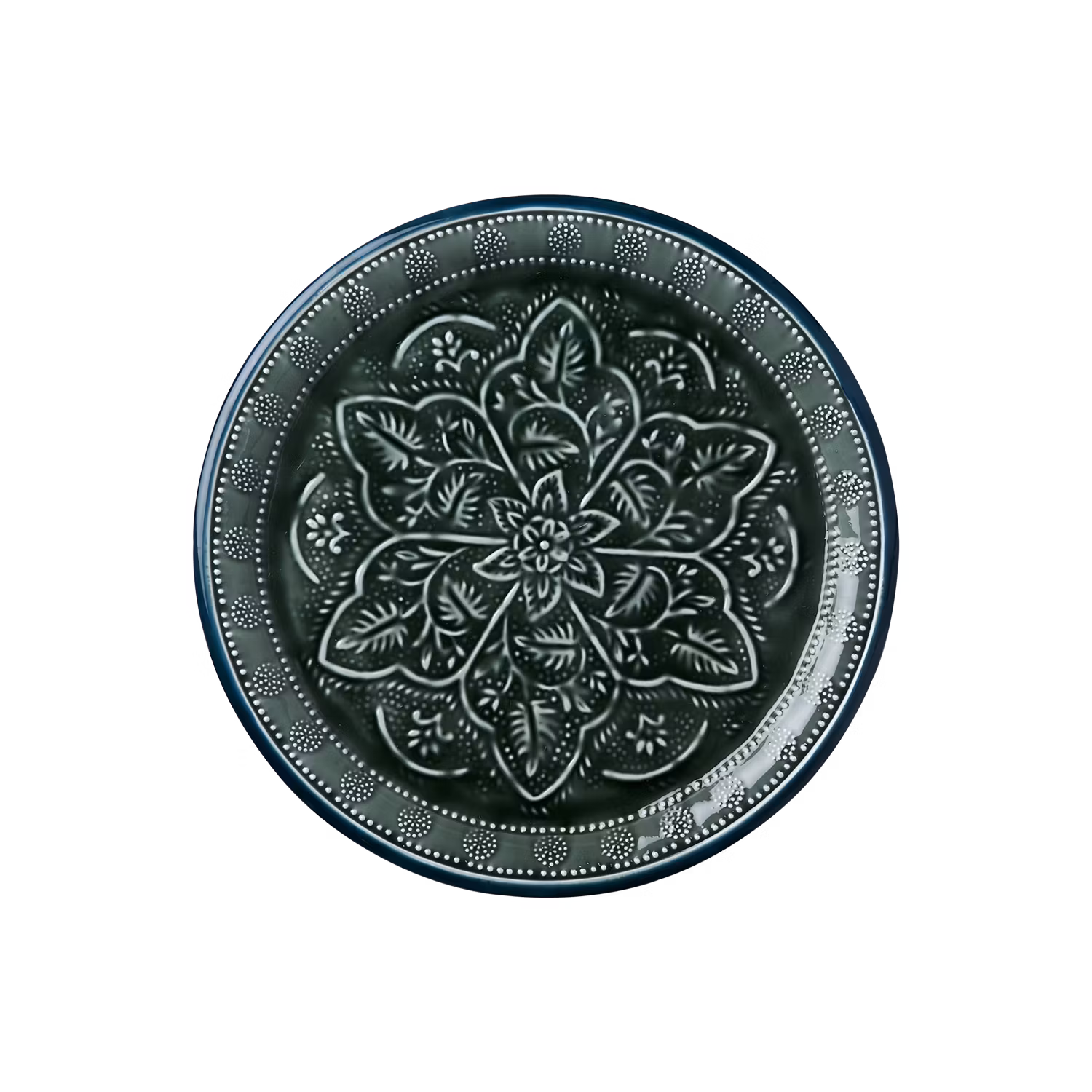 Fat i järn,  Ø47 cm, Grön