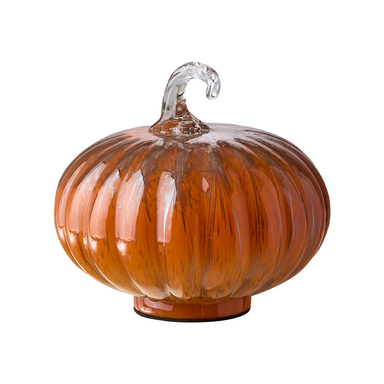 Pumpa dekoration i glas, Ø19 cm, Orange