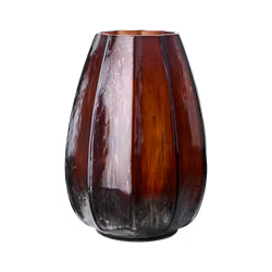 Vas i glas, 24cm, Brun