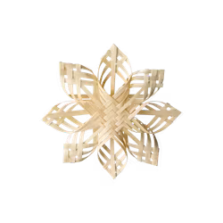 Handgjord julgransdekoration, 10-pack, 12cm