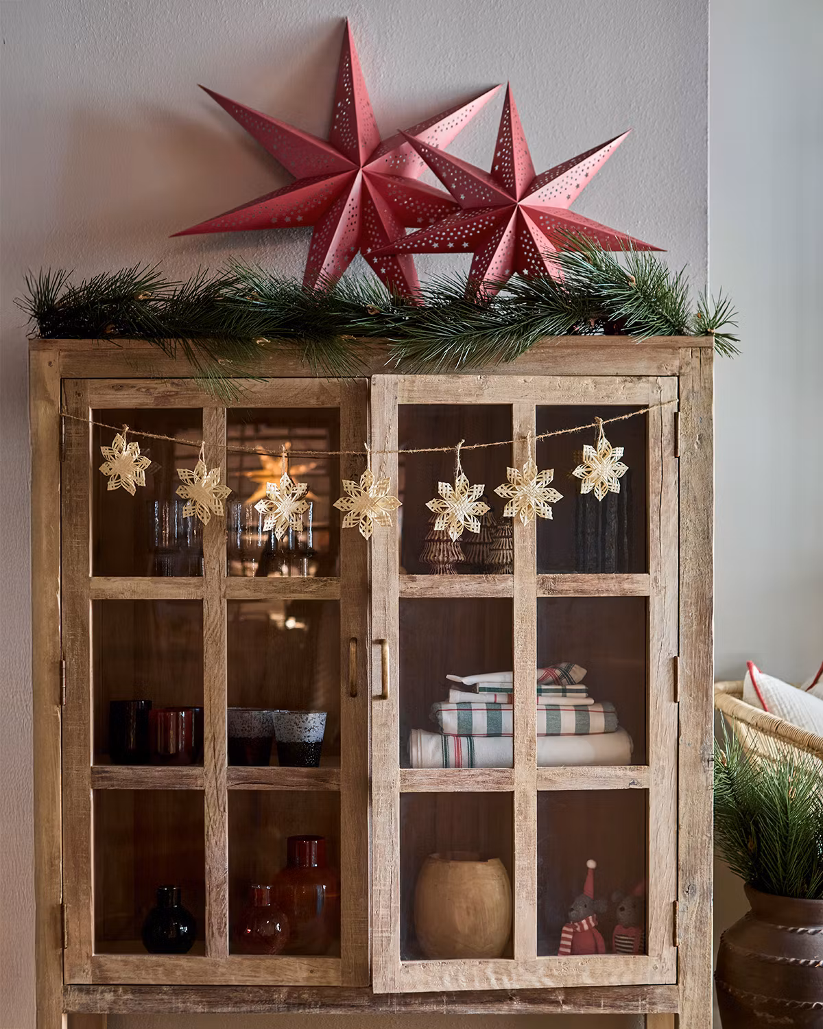 Handgjord julgransdekoration, 10-pack, 12cm