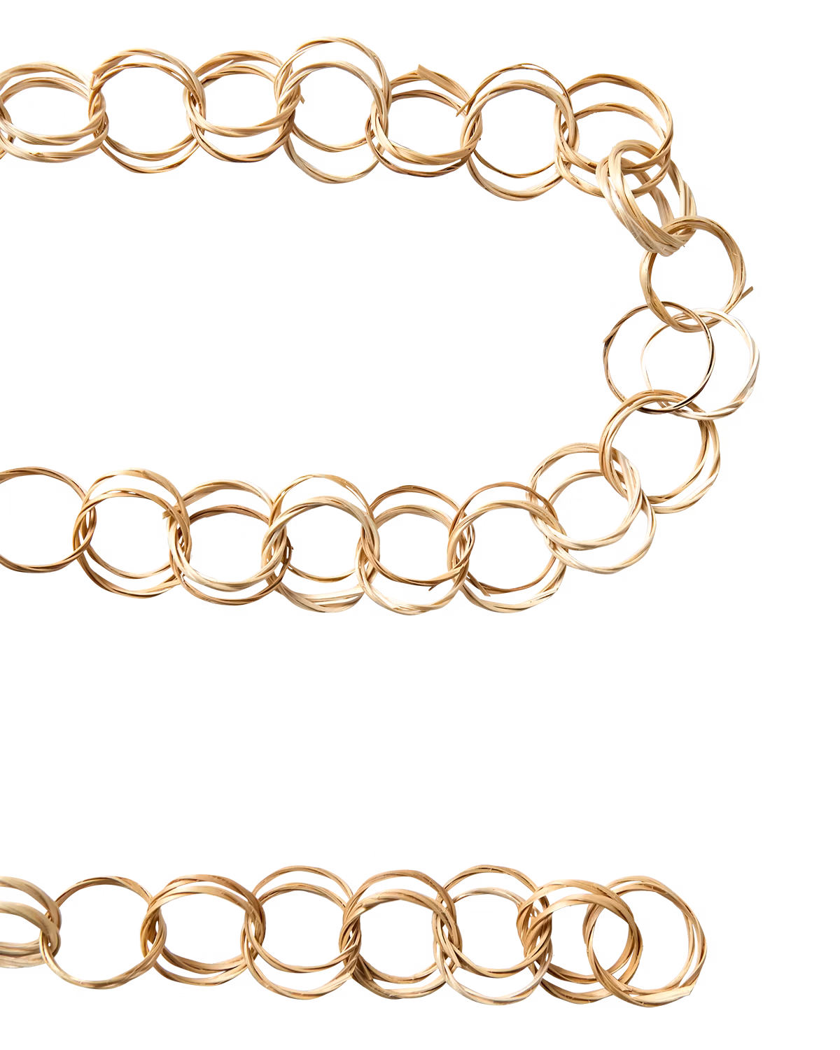 Handgjord girlang, 5m, Natur