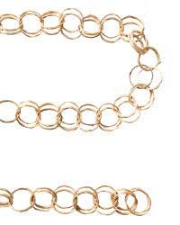 Handgjord girlang, 5m, Natur