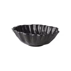 Skål i metall, Ø21cm, Mörkbrun