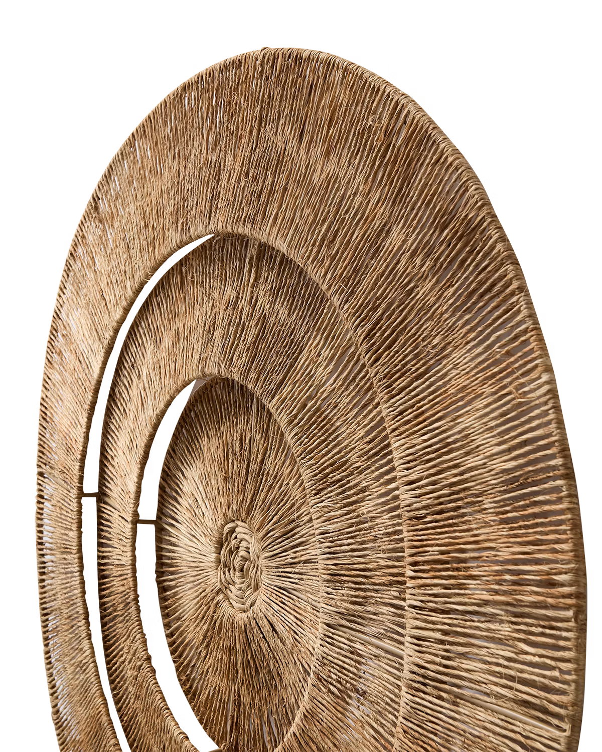 Handgjord väggdekoration i jute, Ø60cm