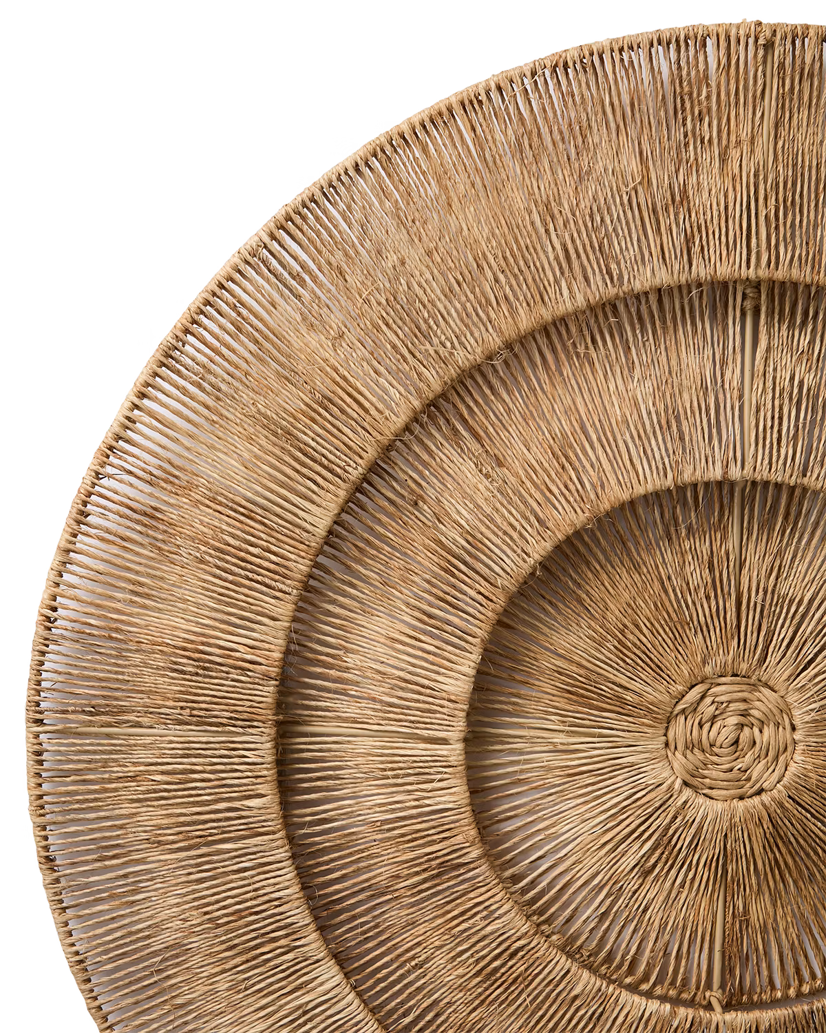 Handgjord väggdekoration i jute, Ø60cm