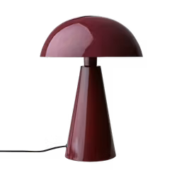 Bordslampa i järn, 45cm, Burgundy