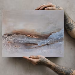 Veins of Earth, "Misty Ridge" - Originalmålning, 50x40cm