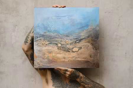 Veins of Earth, "Whispering Dunes" - Originalmålning, 60x60cm