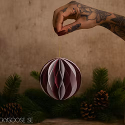 Julgransdekoration, 10-pack, Röd/Vit