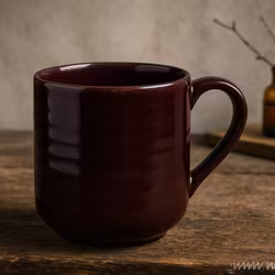 MAUD Kopp i stengods, 4-pack, Burgundy