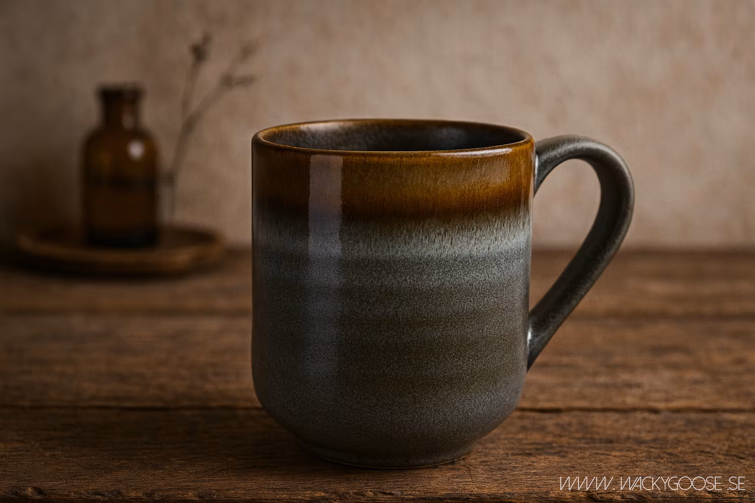 MAUD Kopp i stengods, 4-pack, Mörkbrun