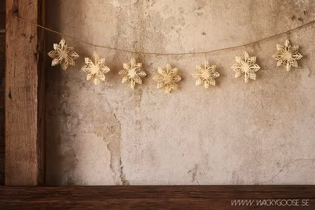 Handgjord julgransdekoration, 10-pack, 12cm