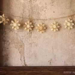 Handgjord julgransdekoration, 10-pack, 12cm