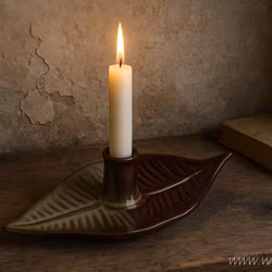 VILLE Ljusstake i stengods