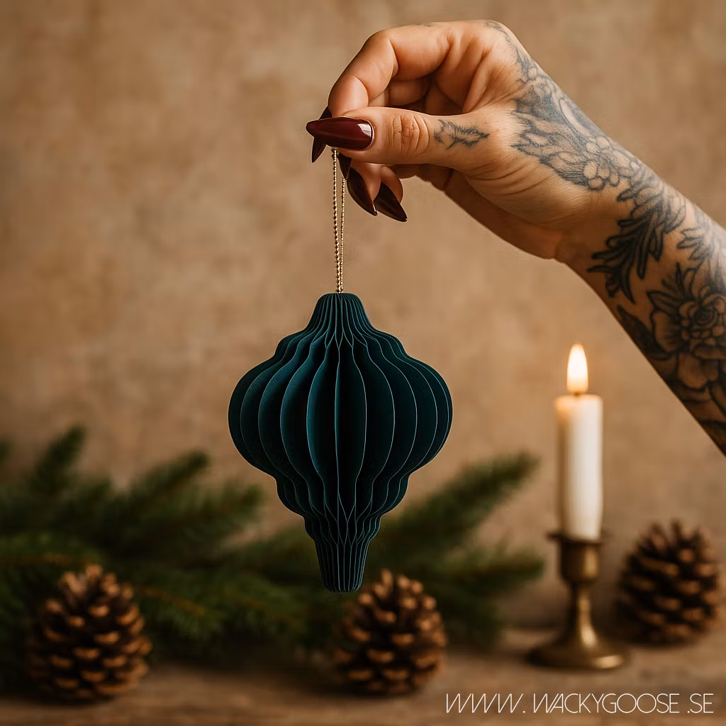 Julgransdekoration, 10-pack, Petrol