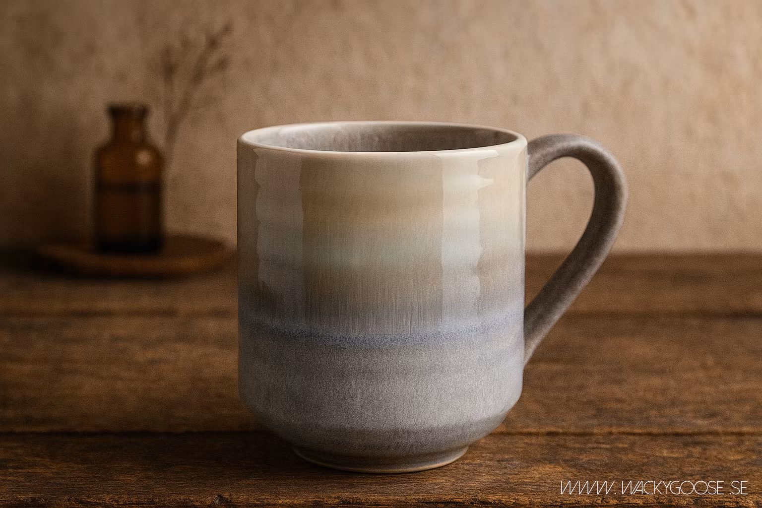 MAUD Kopp i stengods, 4-pack, Ljus