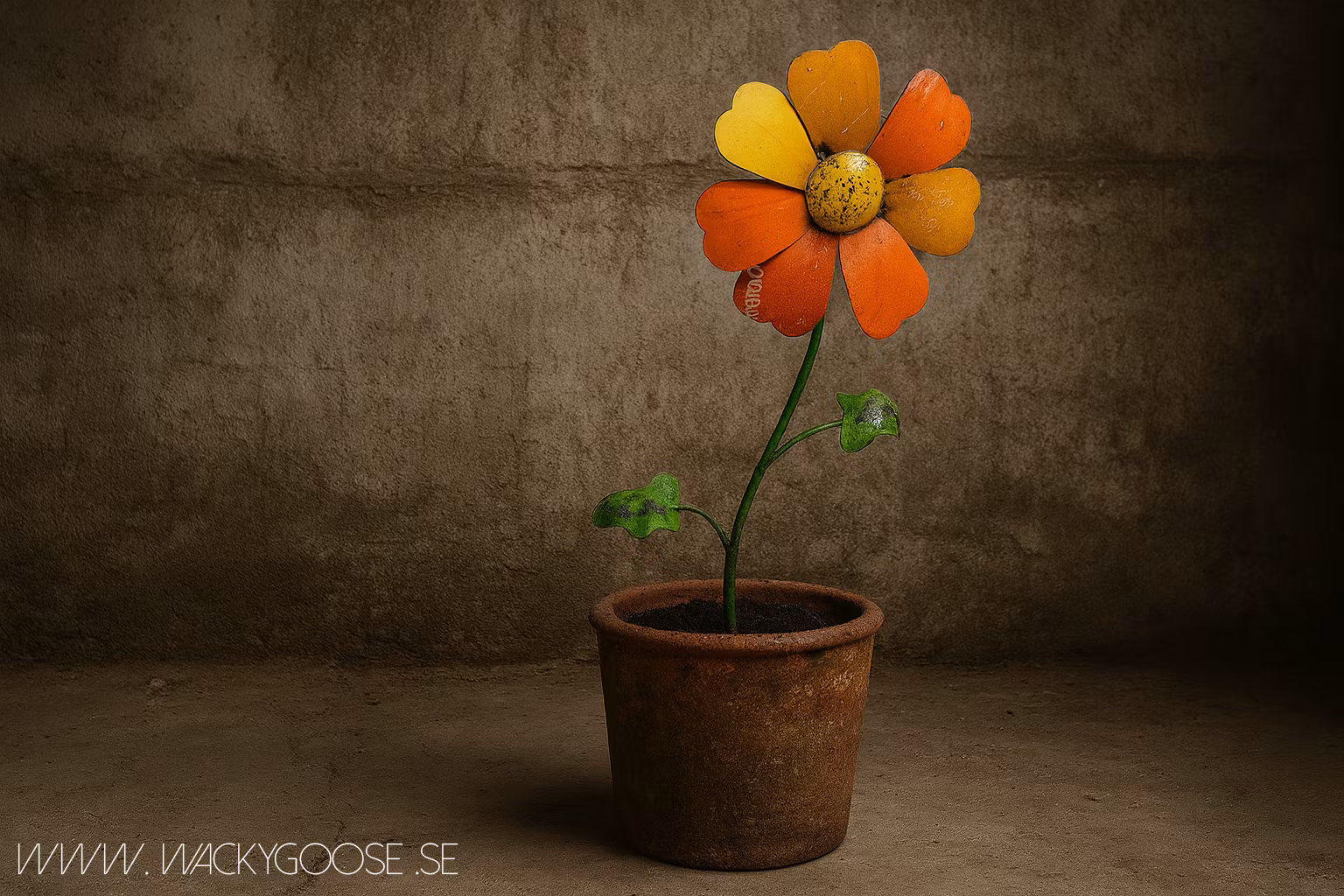 Morning Glory Garden Stake