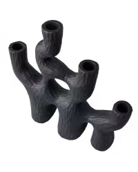 Ljusstake i betong, Svart