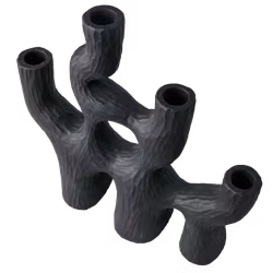 Ljusstake i betong, Svart