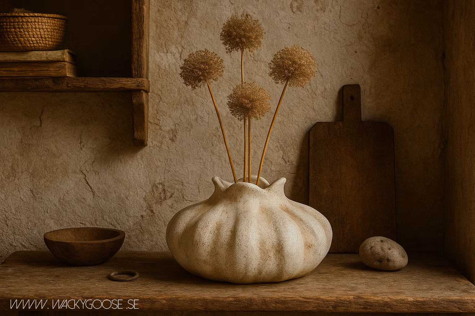 Vas Ø19cm, Stengods