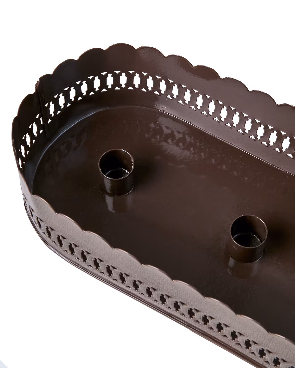 Ljusstake i järn, Brun, 4 ljus, Adventljusstake