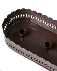 Ljusstake i järn, Brun, 4 ljus, Adventljusstake