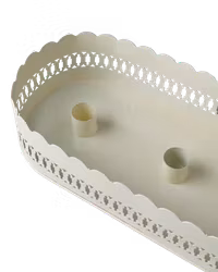 Ljusstake i järn, Elfenben, 4 ljus, Adventljusstake