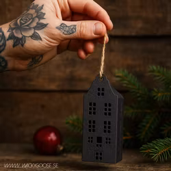 Julgransdekoration, Svart, 10cm