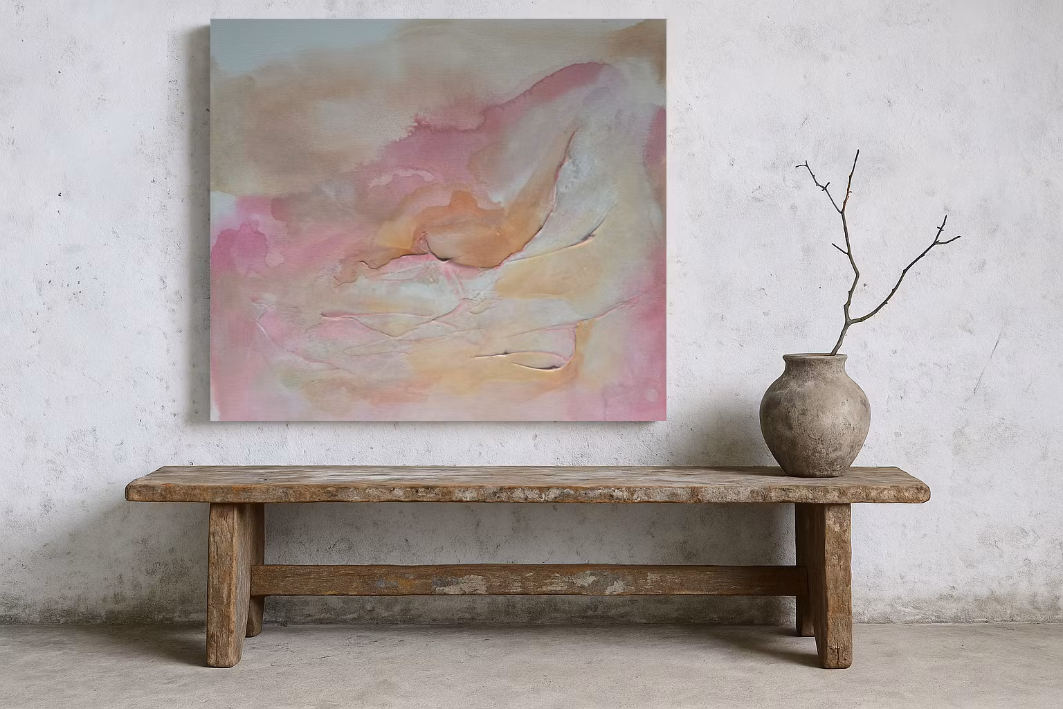 Veins of Earth, "Calm Ember" - Originalmålning, 70x70cm