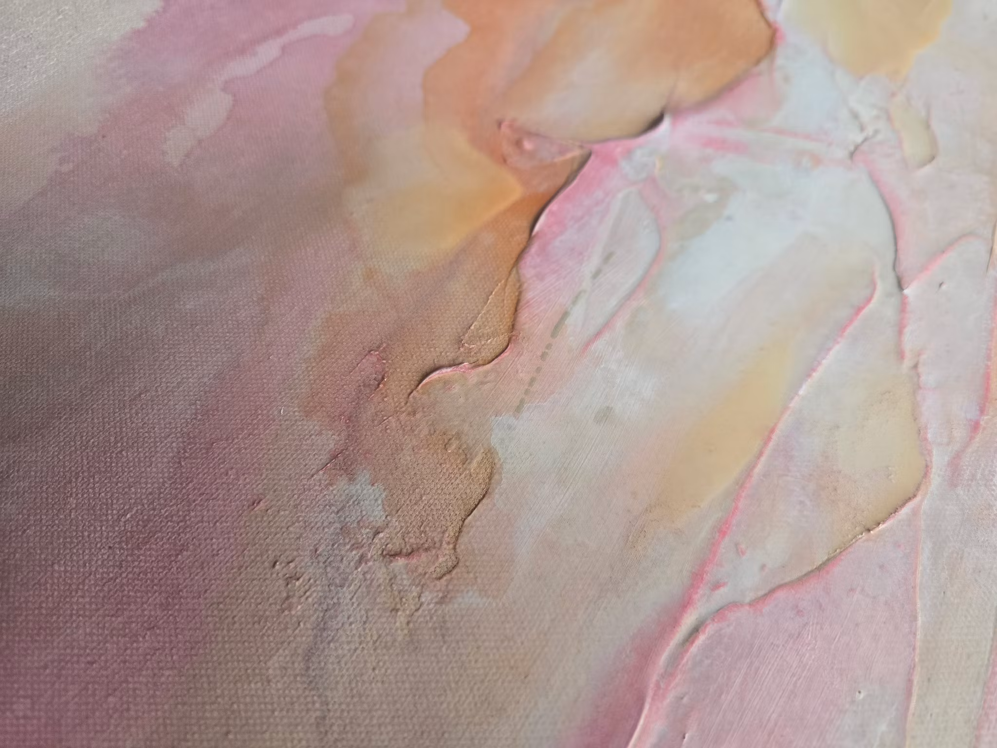 Veins of Earth, "Calm Ember" - Originalmålning, 70x70cm