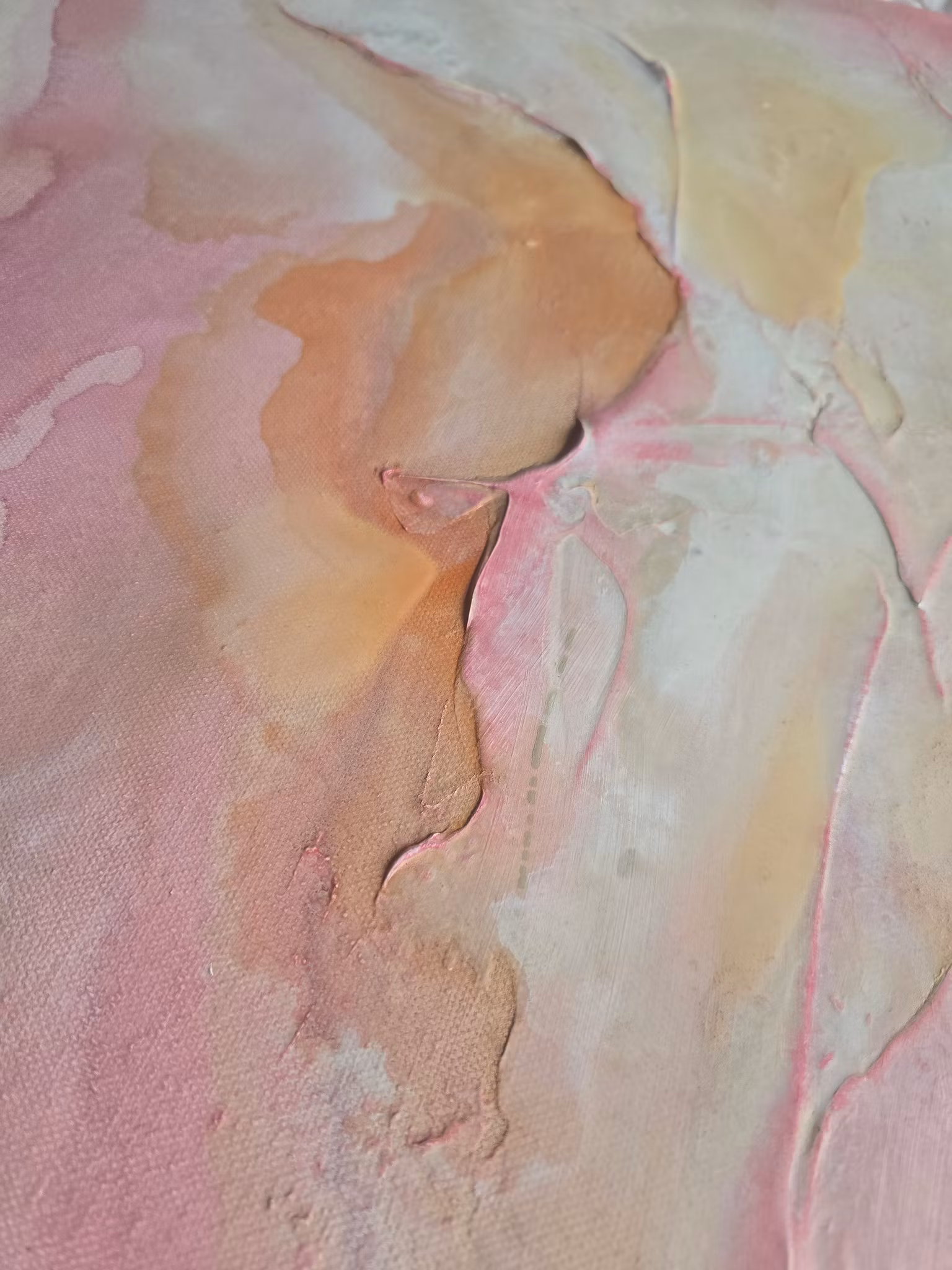 Veins of Earth, "Calm Ember" - Originalmålning, 70x70cm