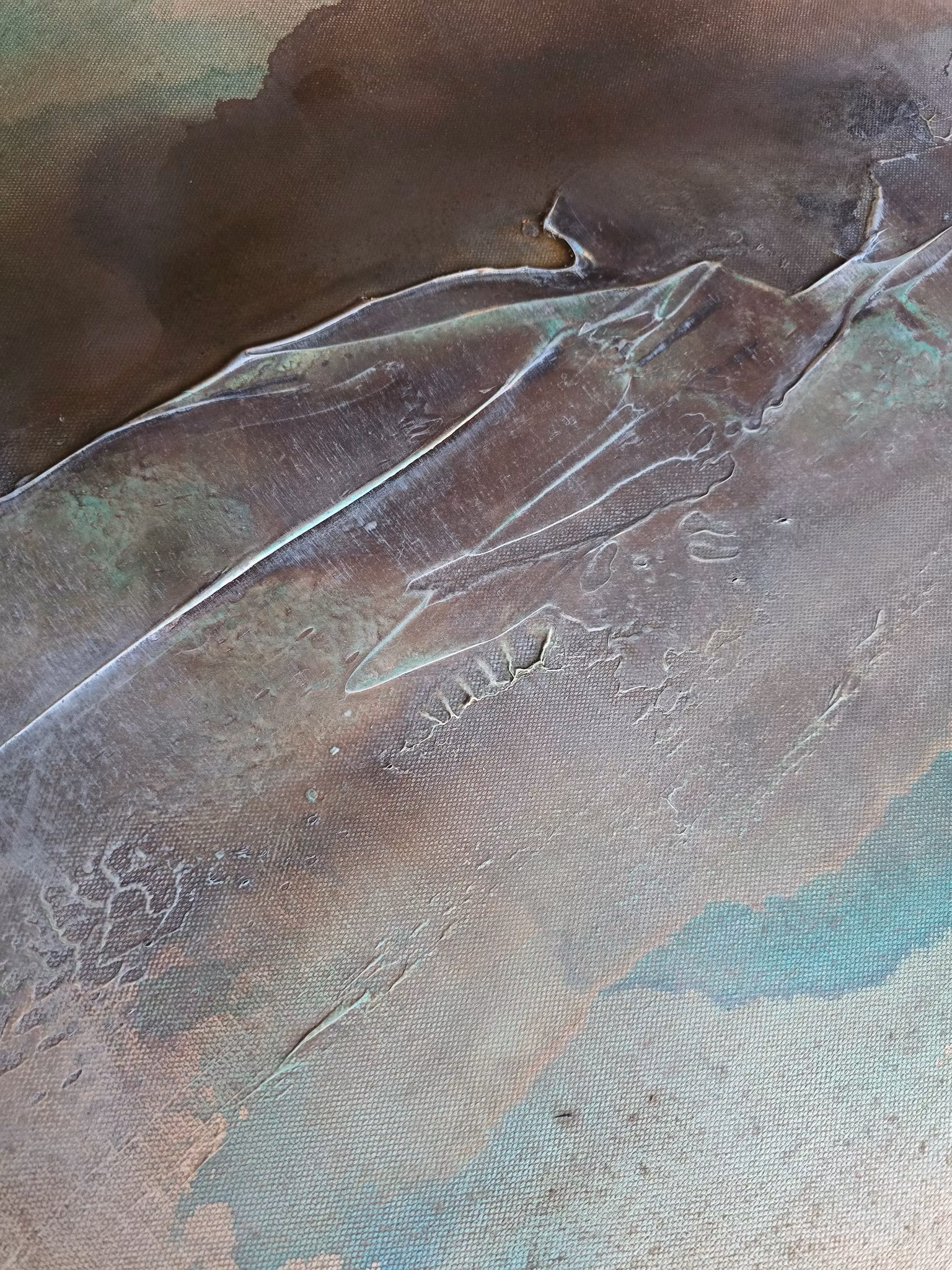 Veins of Earth, "Ancient Tides" - Originalmålning, 60x60cm