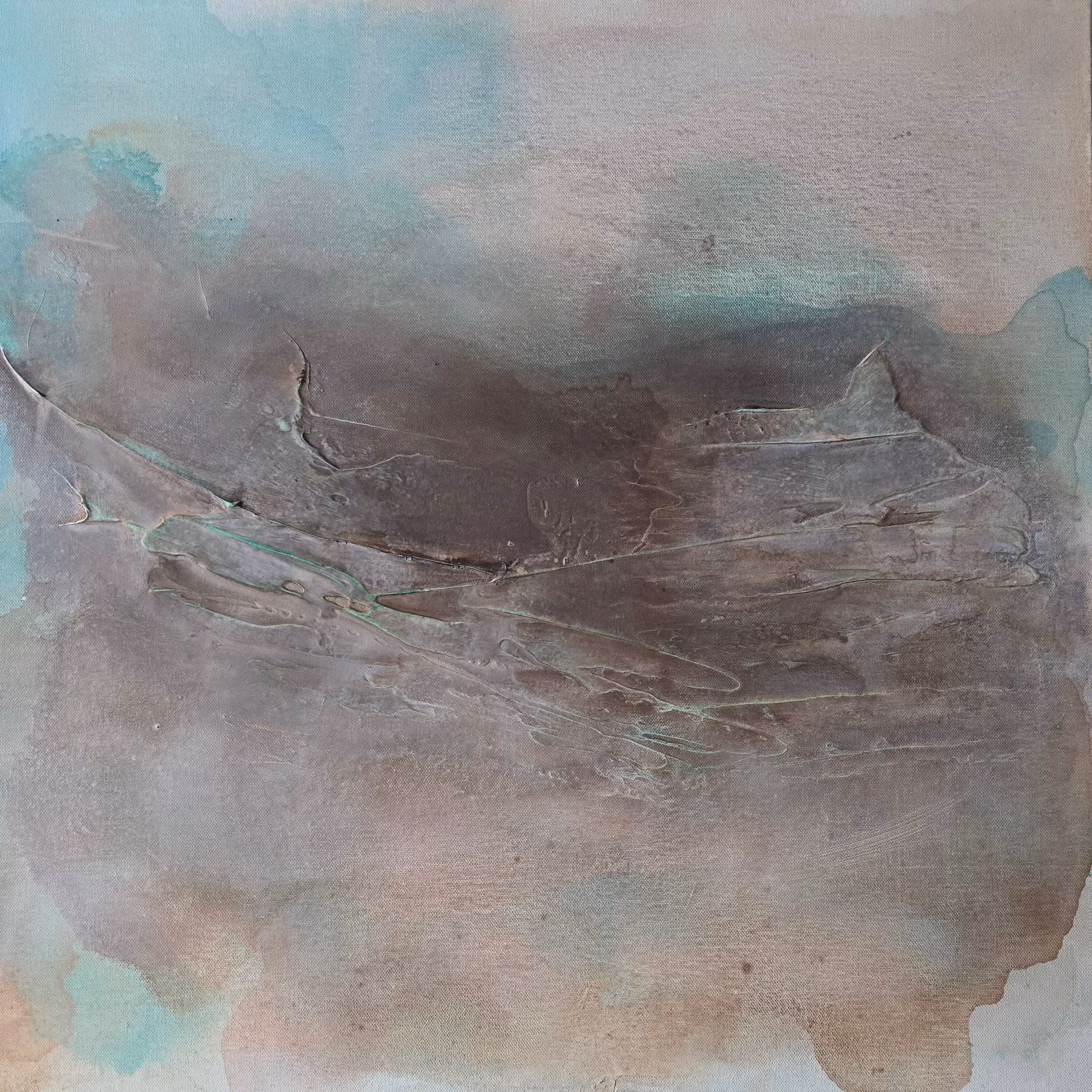 Veins of Earth, "Ashen Horizon" - Originalmålning, 70x70cm