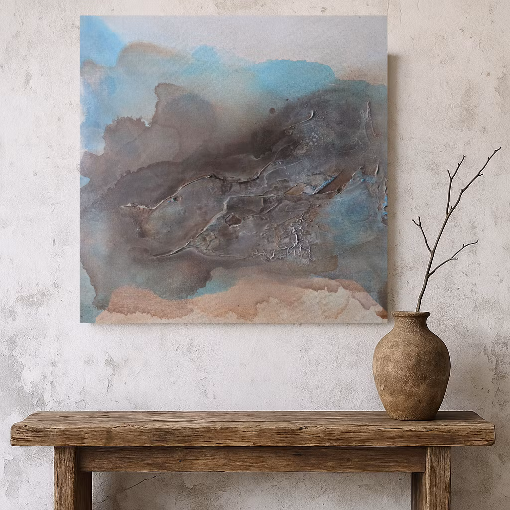 Veins of Earth, "Stormborn Skies" - Originalmålning, 60x60cm