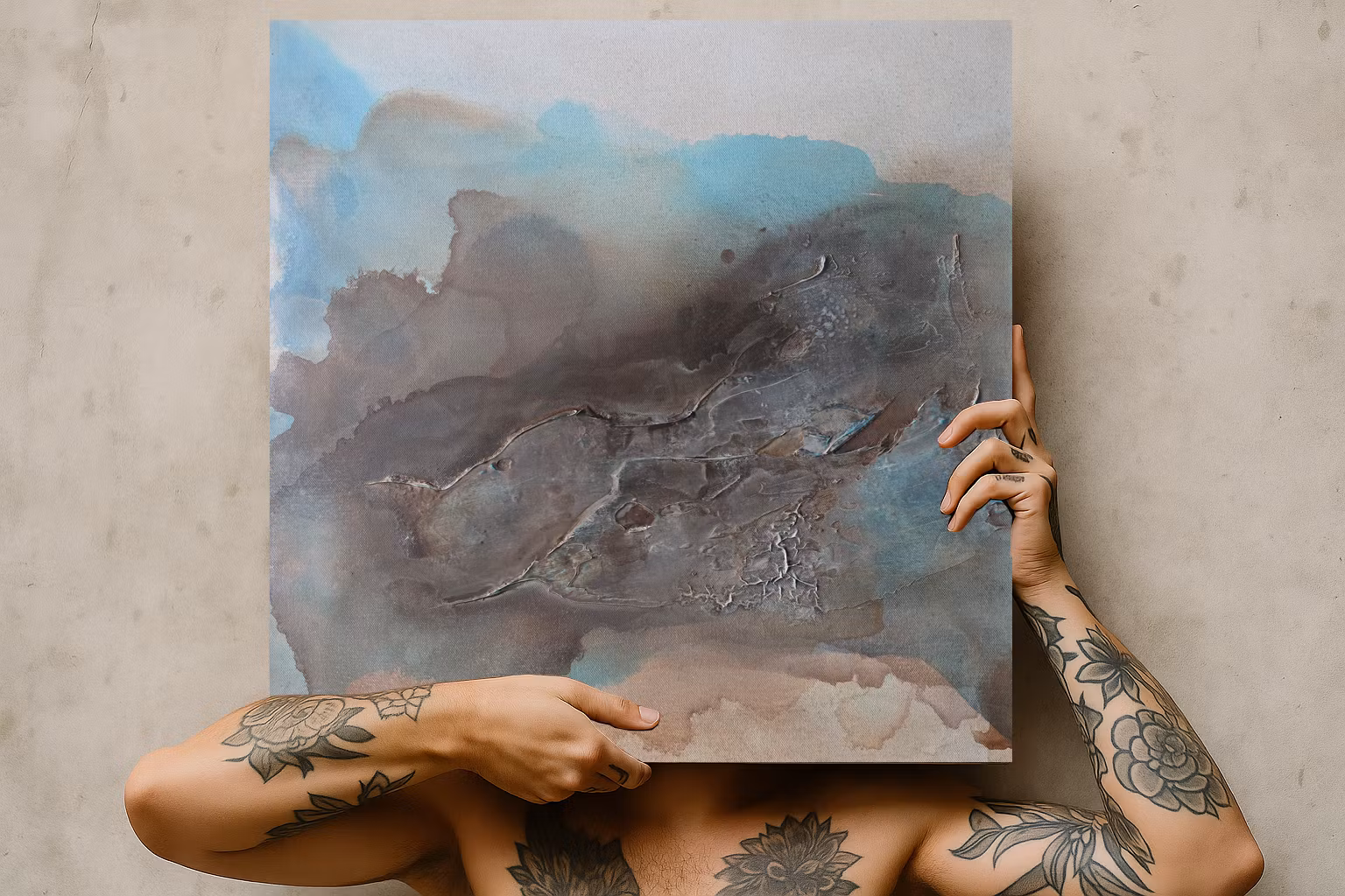 Veins of Earth, "Stormborn Skies" - Originalmålning, 60x60cm