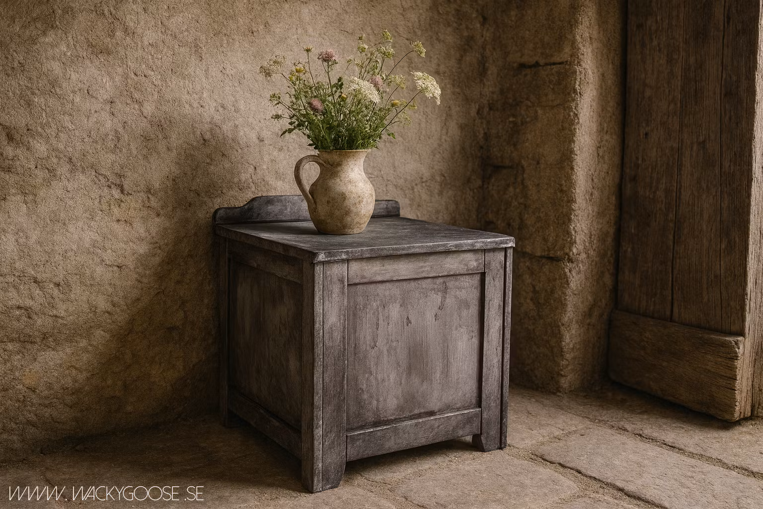 Sängbord / Pall med förvaring