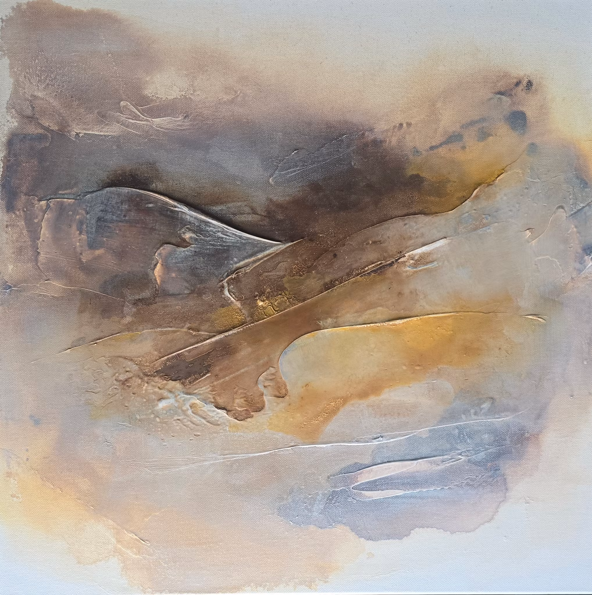 Veins of Earth, "Hushed Canyon" - Originalmålning, 60x60cm